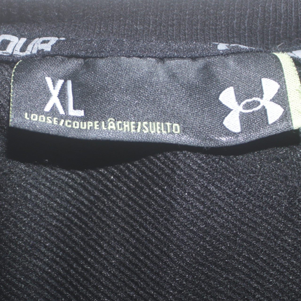 Under Armour Mens Black XL Pullover Crew Neck Sweatshirt