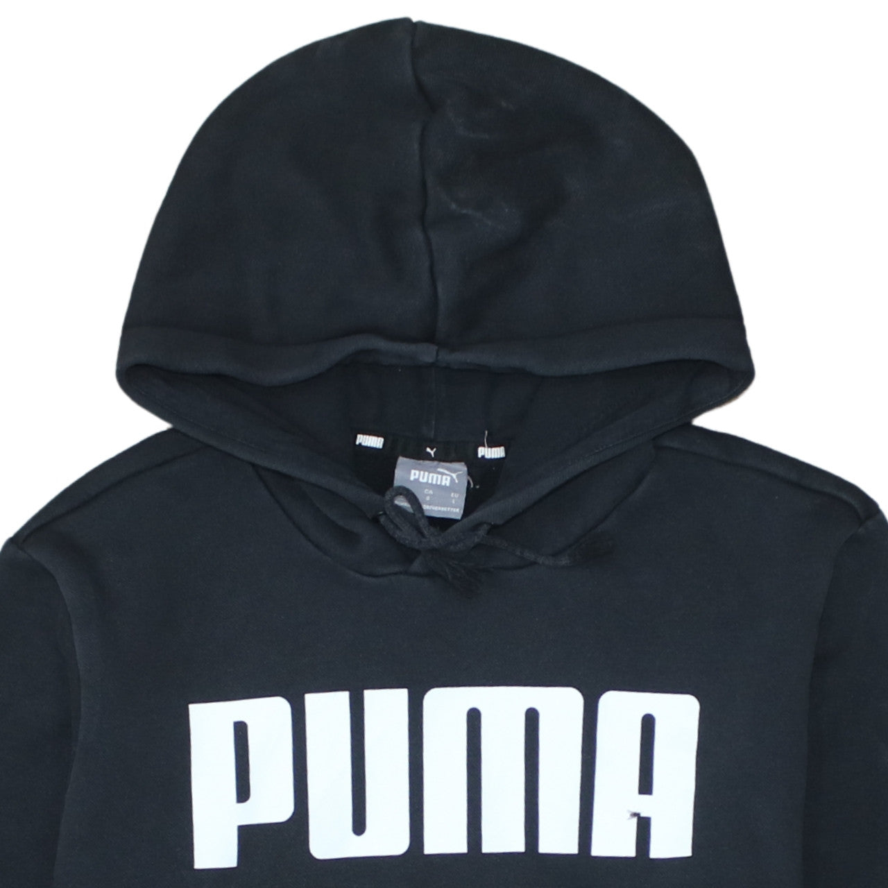 Puma Men's Black Pullover Hoodie L Fleece Sportswear