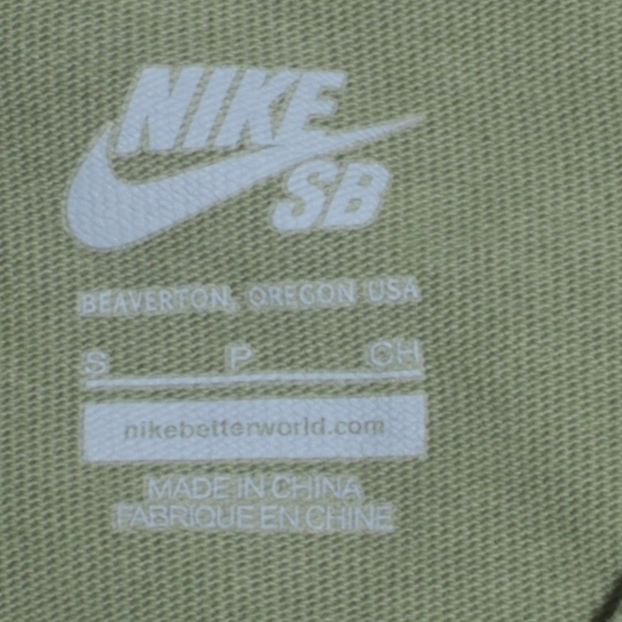 Nike SB Men's Green Cotton Crew Neck Sweatshirt Size S