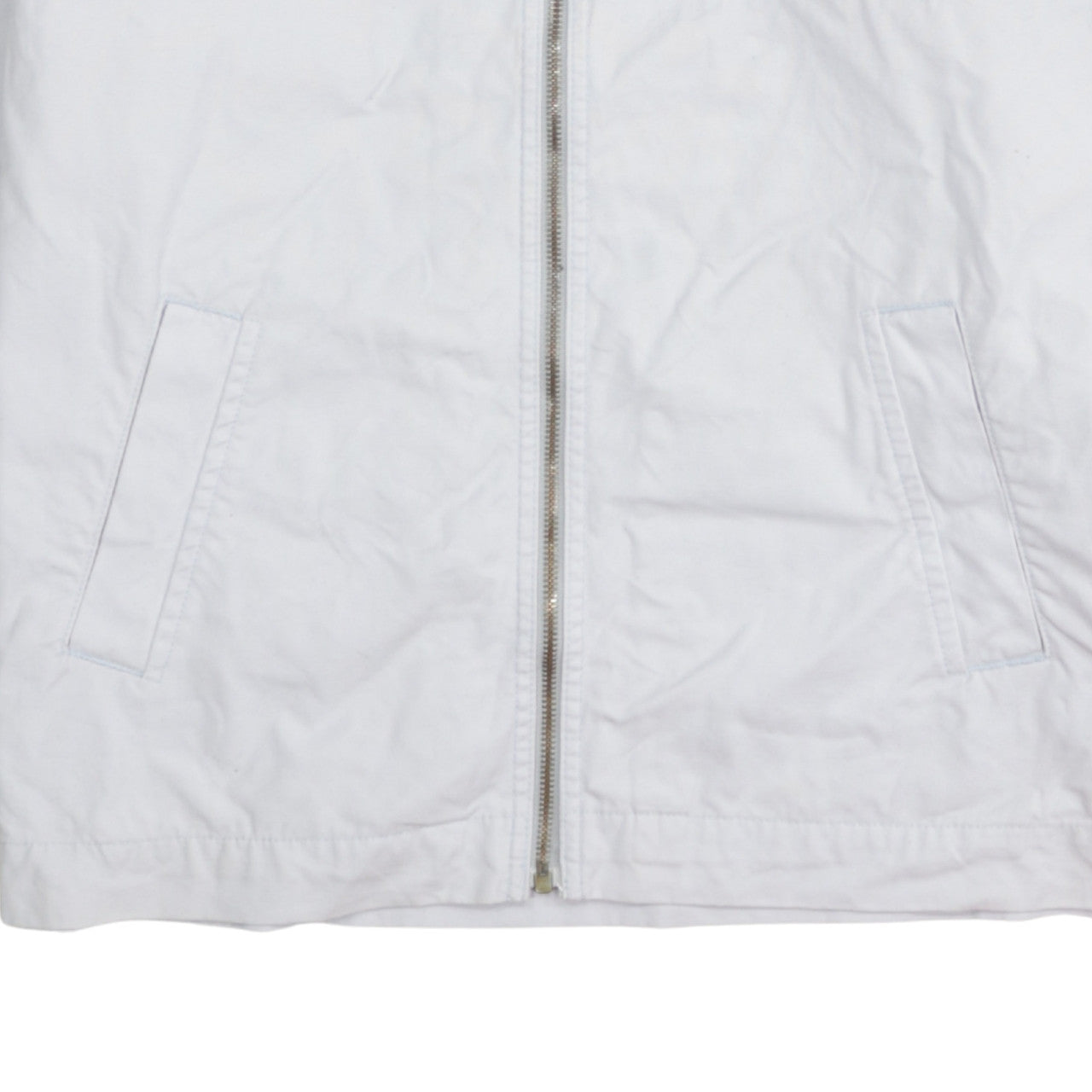 Wrangler Men White 2XL Cotton Full Zip Basic Jacket