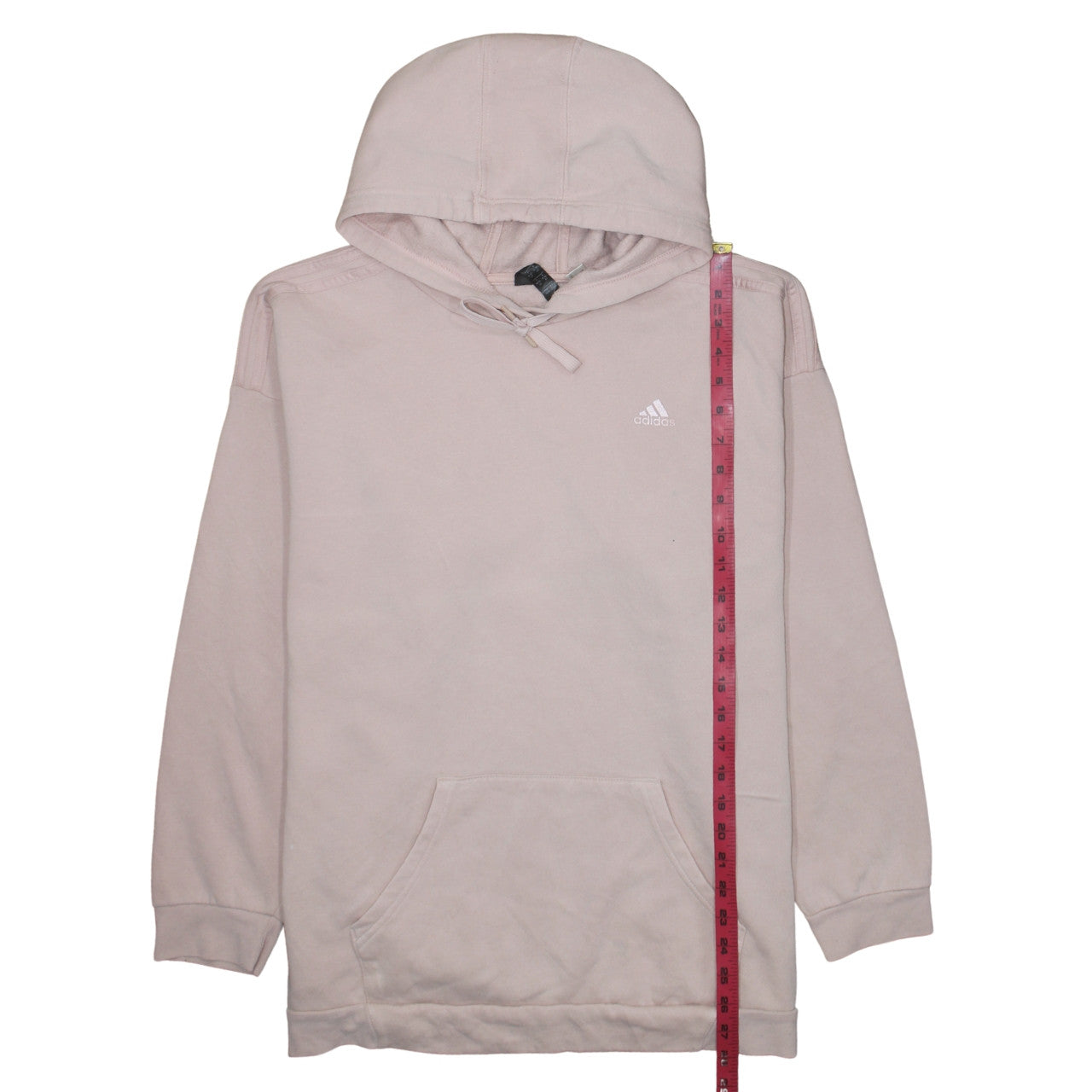 Adidas Women's Beige Pullover Hoodie Size 12/14 Cotton Blend Casual