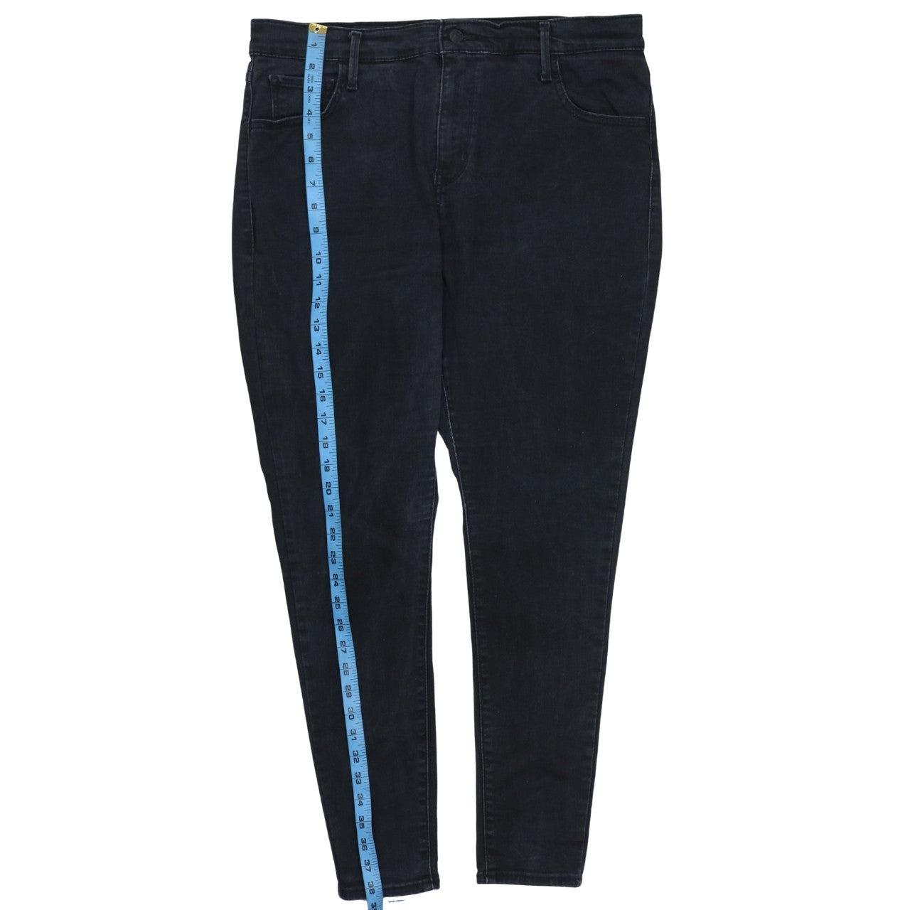 Levi's Women's Black 720 High Rise Super Skinny Jeans Size 16 Plus