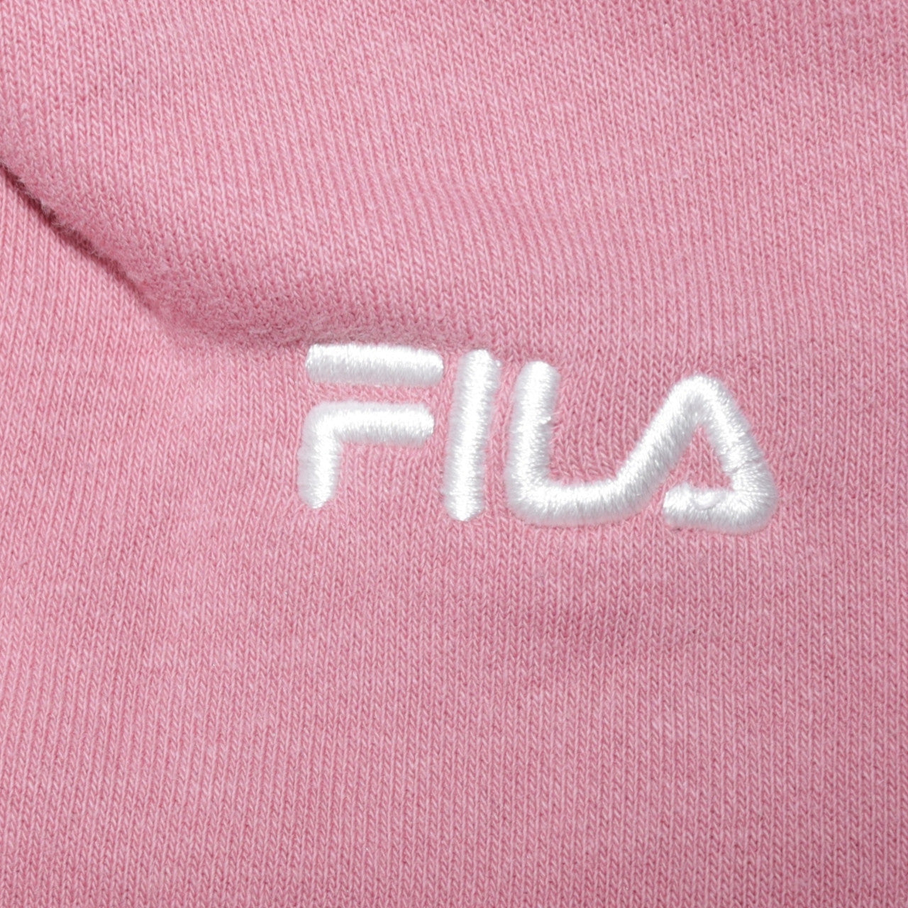 Fila Women’s Pink Pullover Hoodie L Embroidered Logo Sweatshirt