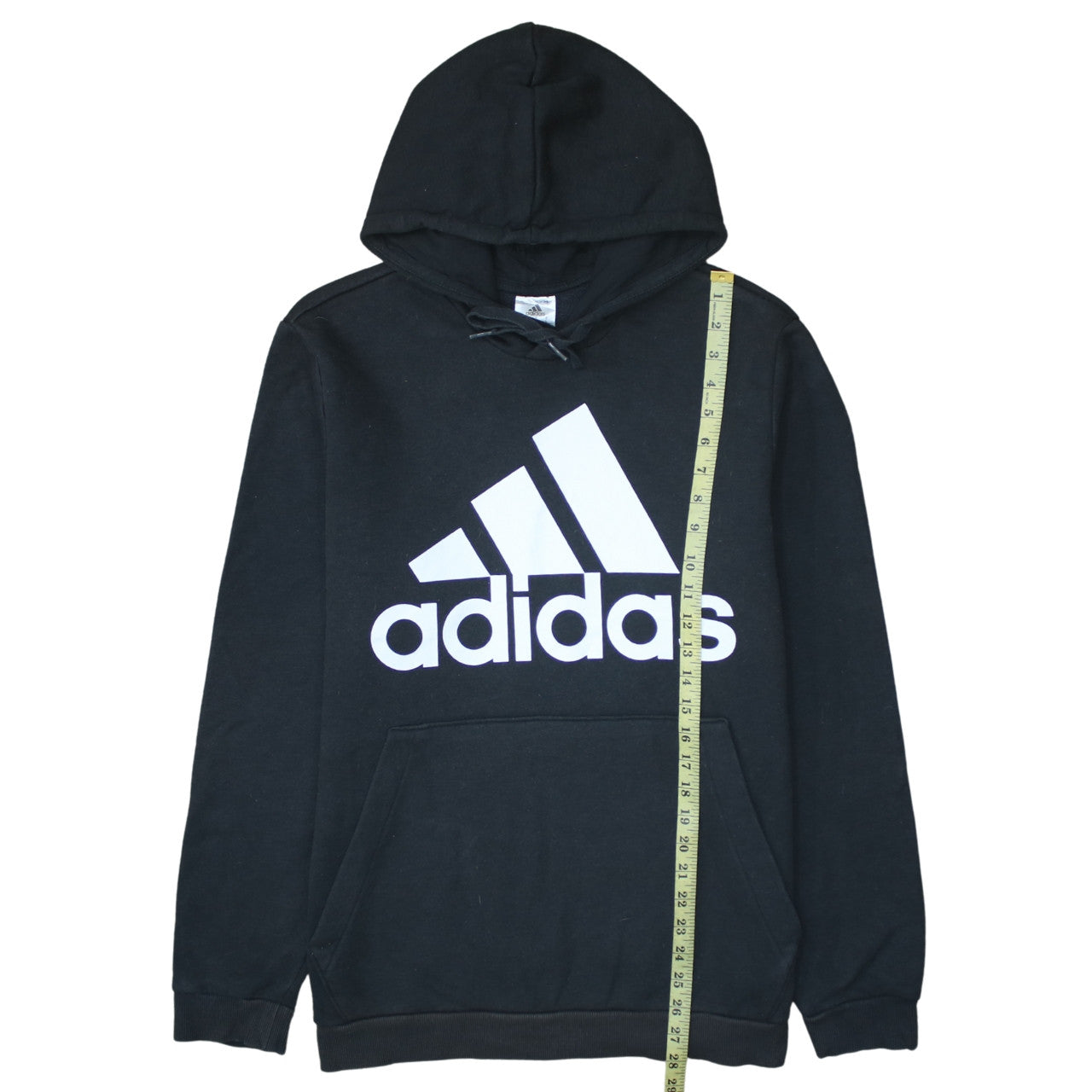 Adidas Men's Black Pullover Hoodie L Sports Fleece Sweatshirt