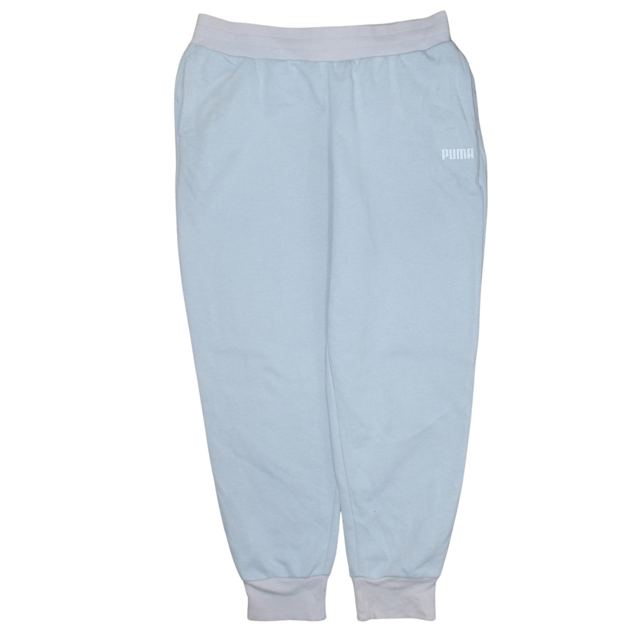 Puma Women's Light Blue Jogger Sweatpants Size L Comfy Casual