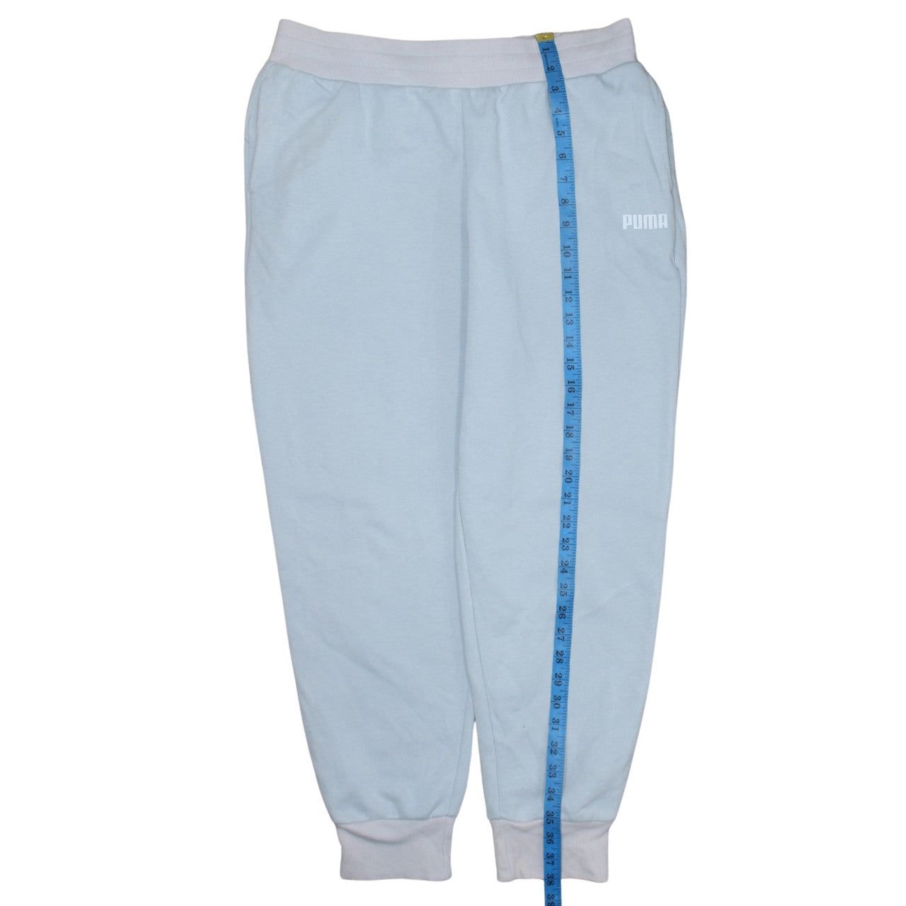 Puma Women's Light Blue Jogger Sweatpants Size L Comfy Casual