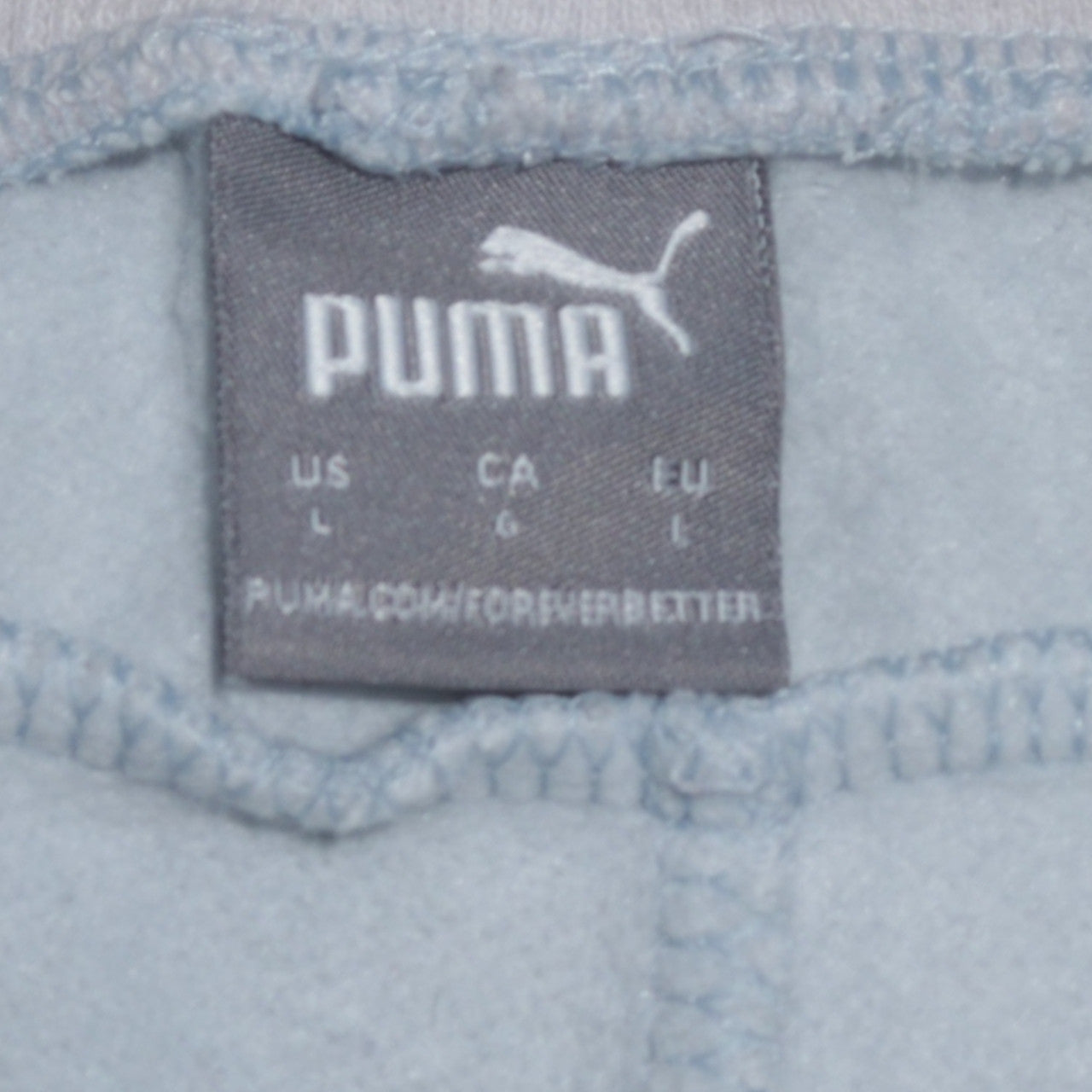 Puma Women's Light Blue Jogger Sweatpants Size L Comfy Casual