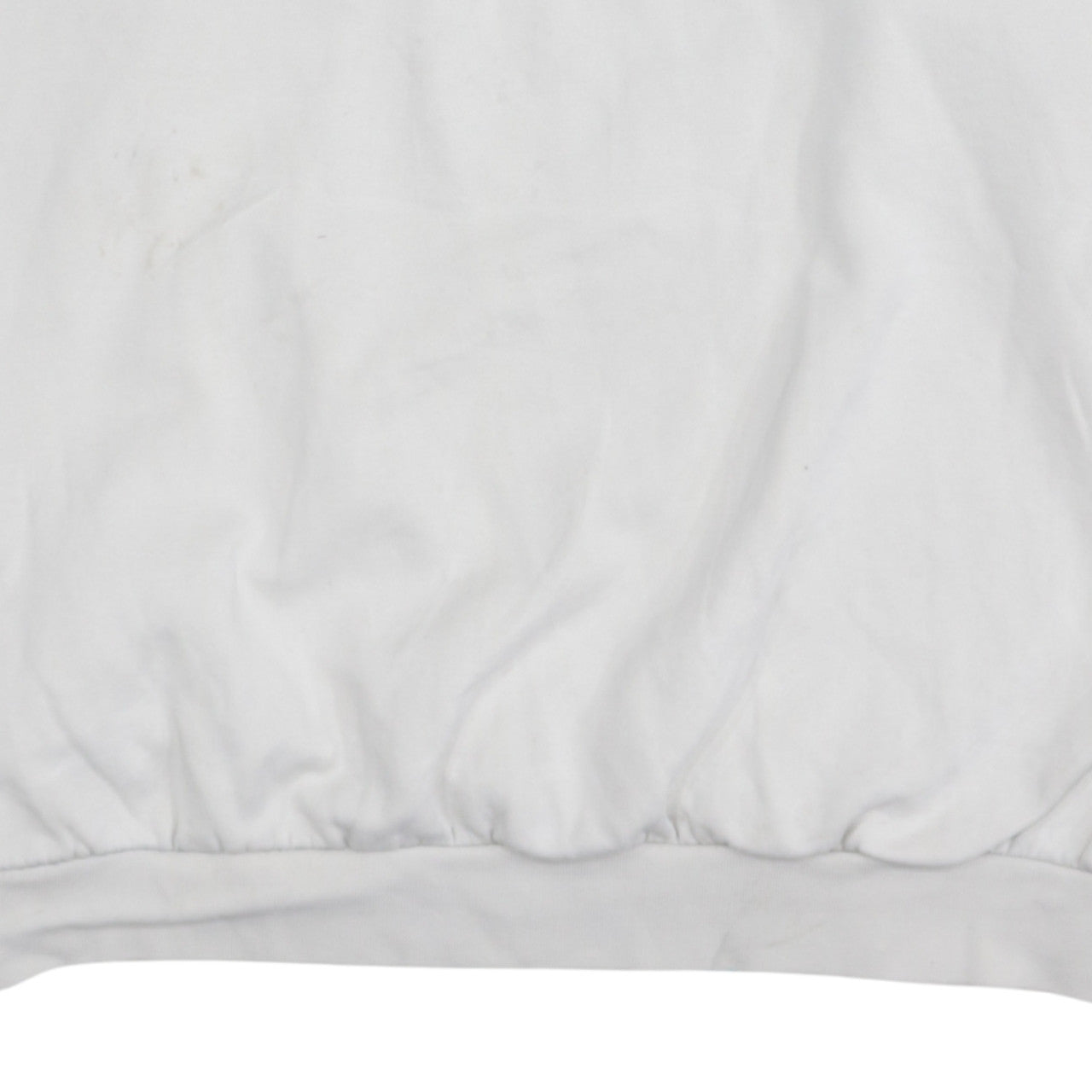 Adidas Men's White Trefoil Logo Pullover Sweatshirt L Fleece