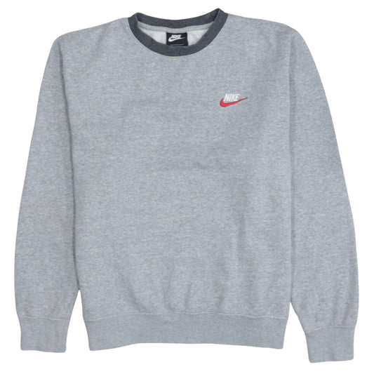 Nike Men's Grey Small Crew Neck Pullover Sweatshirt
