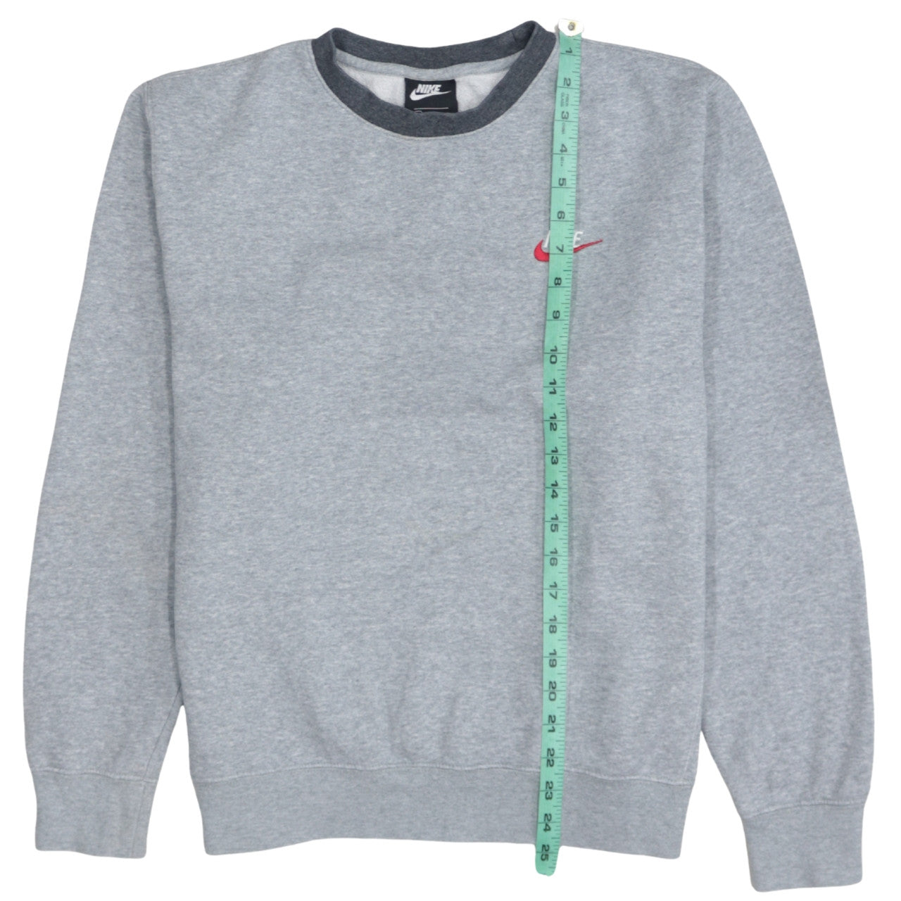 Nike Men's Grey Small Crew Neck Pullover Sweatshirt