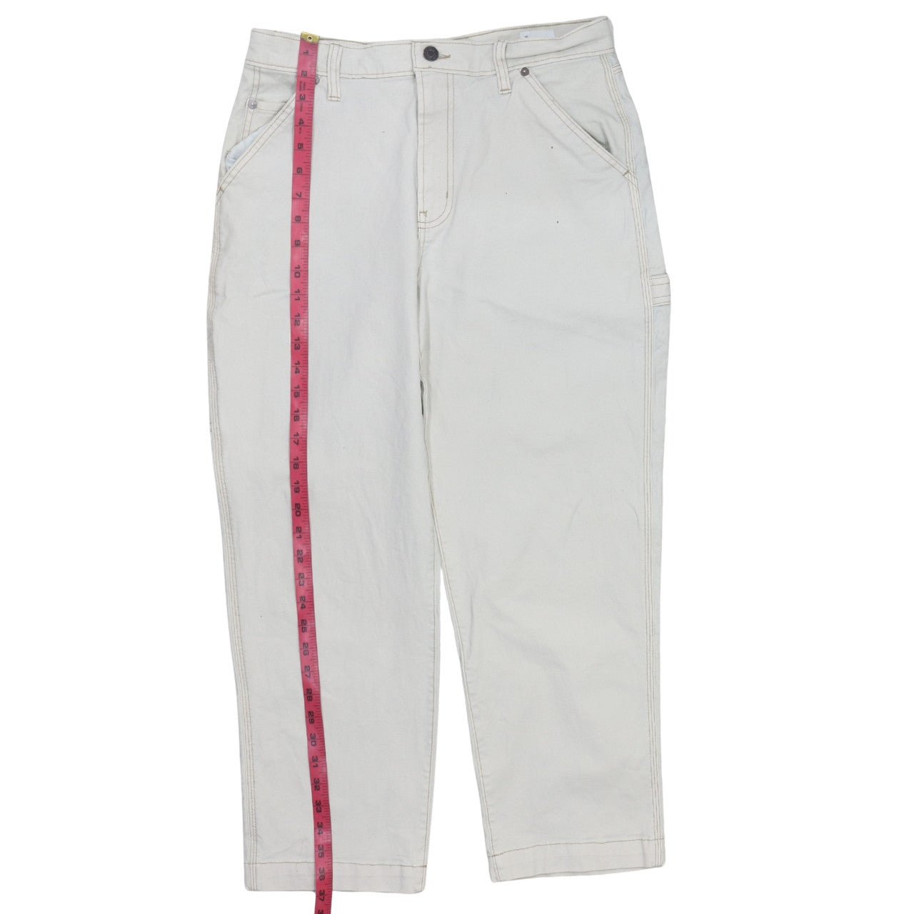 GAP Women’s Ivory Straight Leg Jeans Size 14 Regular Fit