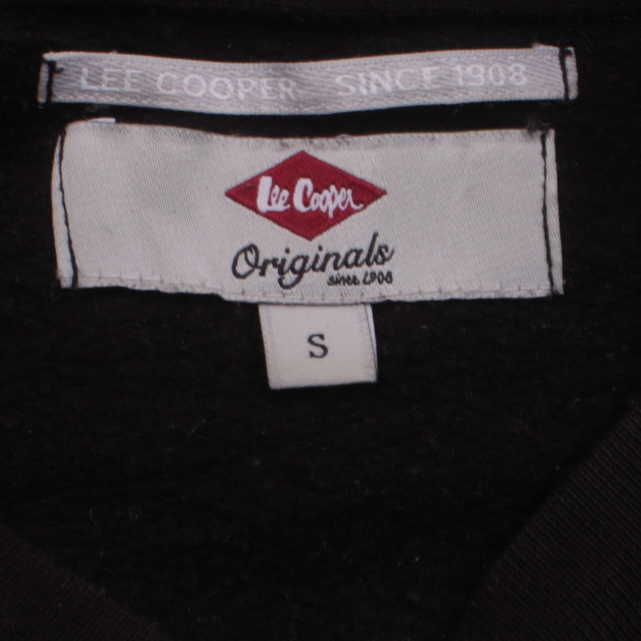 Lee Cooper Men's Black Small Pullover Crew Neck Sweatshirt