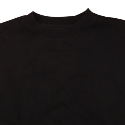 Brand and care label for Lee Cooper Men's Black Small Pullover Crew Neck Sweatshirt