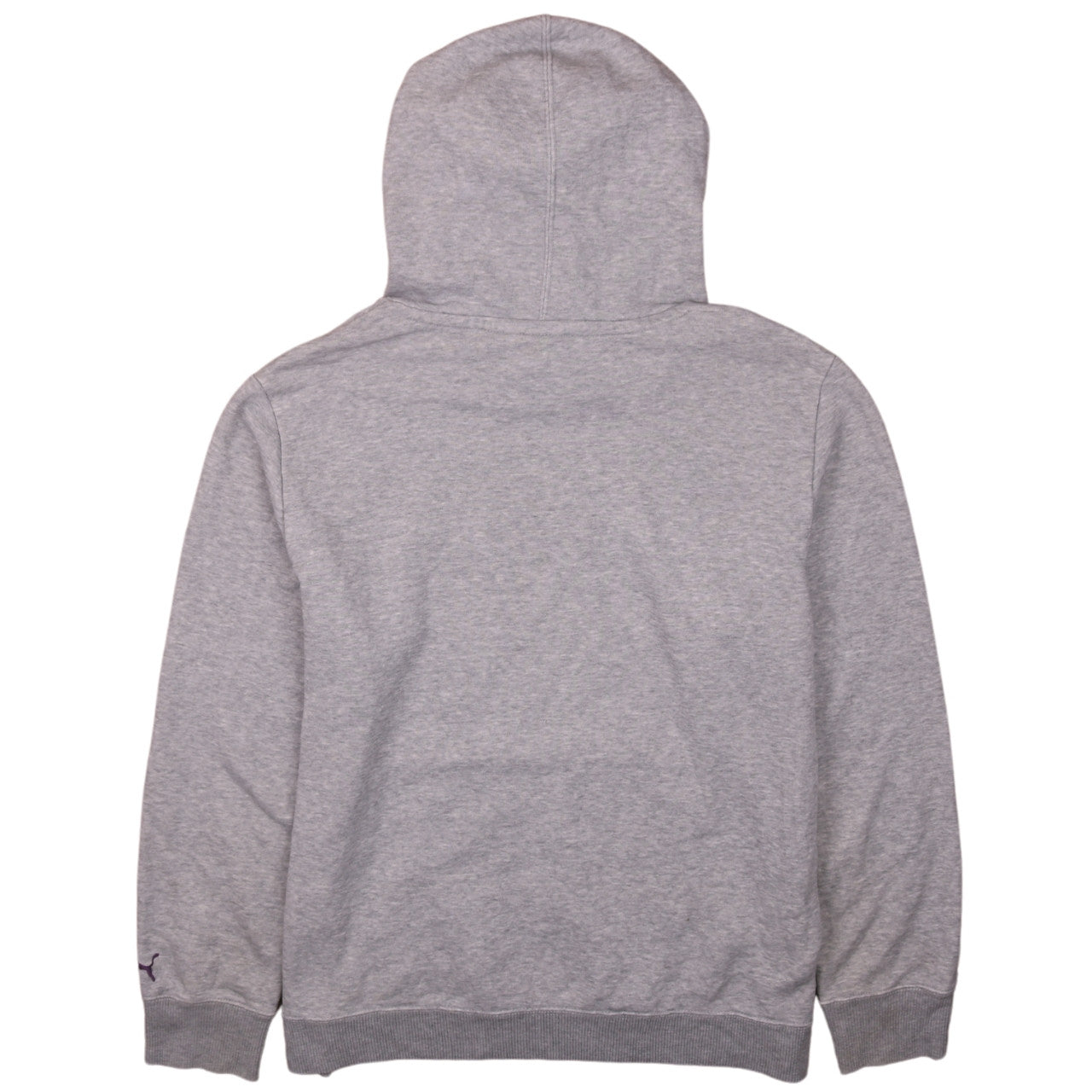 Puma Womens Grey Hooded Pullover Sweatshirt UK 16 with Logo