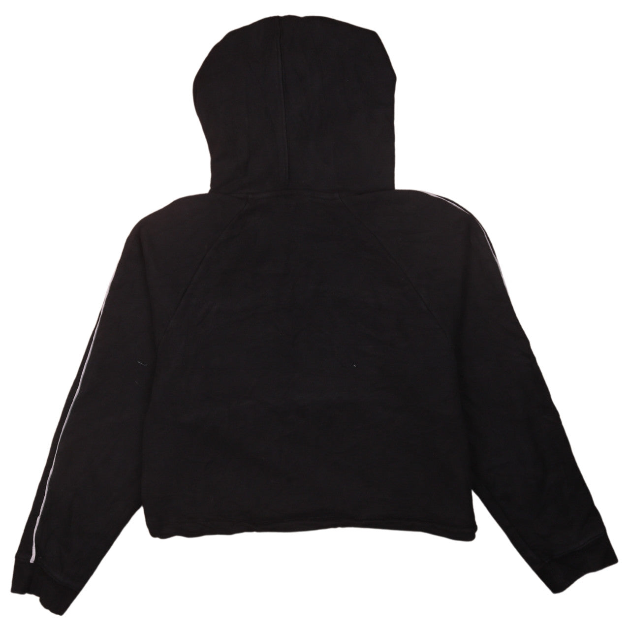 Levi's Women Black Small Hoodie Cropped Pullover Logo Hooded Sweatshirt