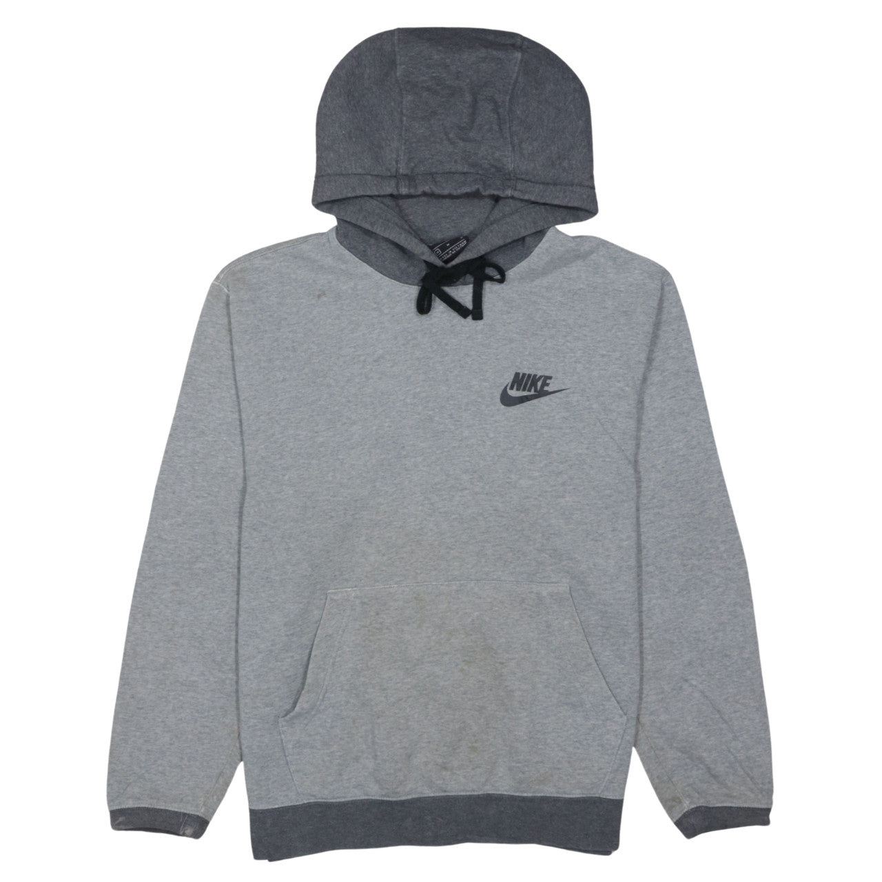 Nike Men’s Grey Pullover Hoodie Size M Sports Fleece Sweatshirt