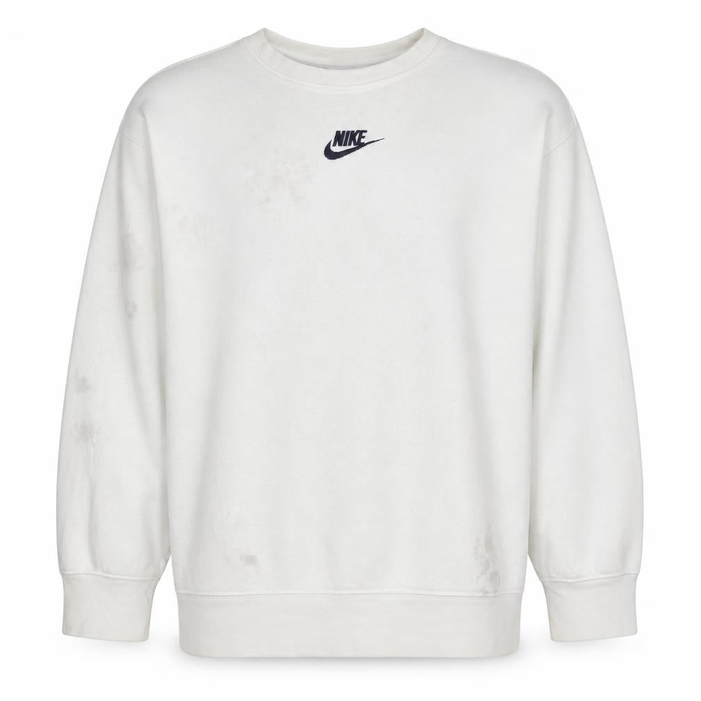 Nike Boys White Pullover Crew Neck Fleece Sweatshirt XL
