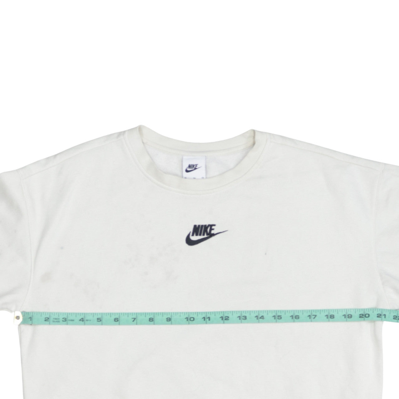 Nike Boys White Pullover Crew Neck Fleece Sweatshirt XL