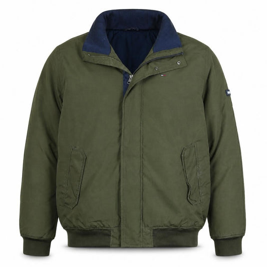 Tommy Jeans Men's Green XL Bomber Jacket Cotton Blend Casual