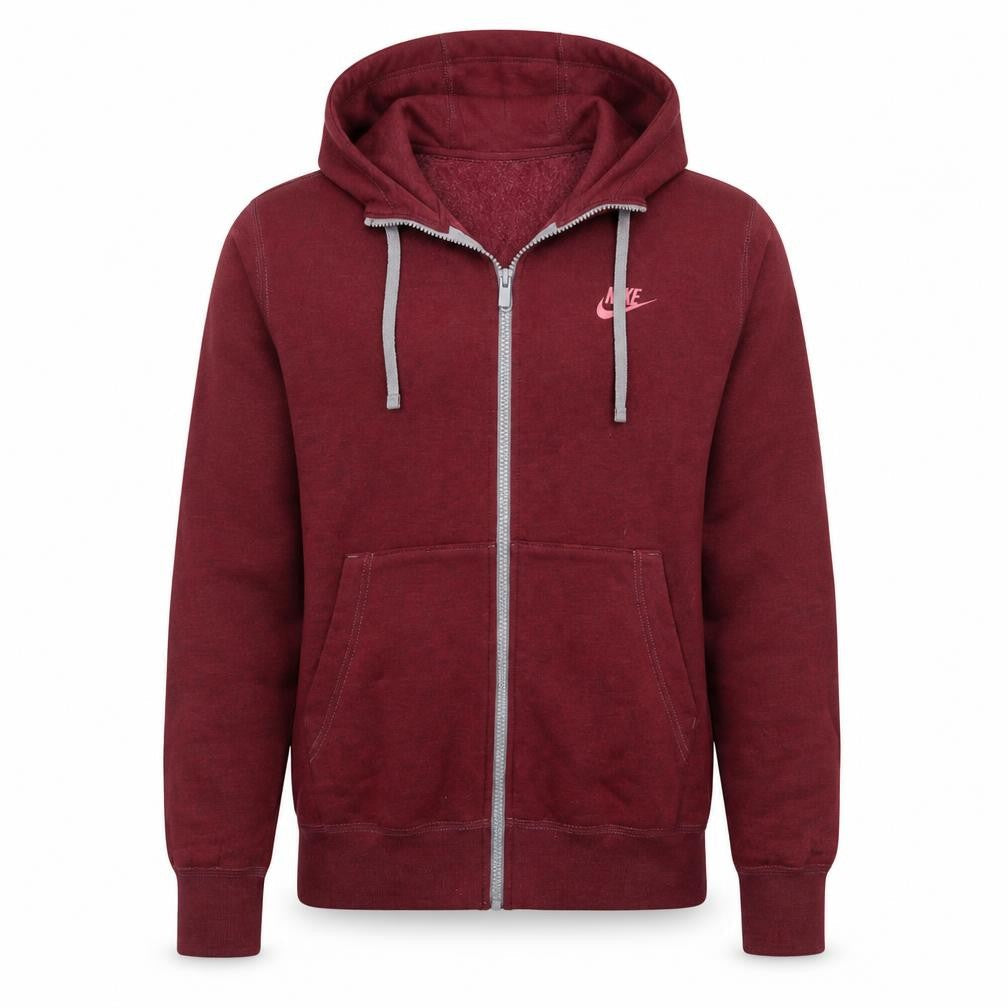 Nike Men's Red Full Zip Hoodie Small Regular Fit