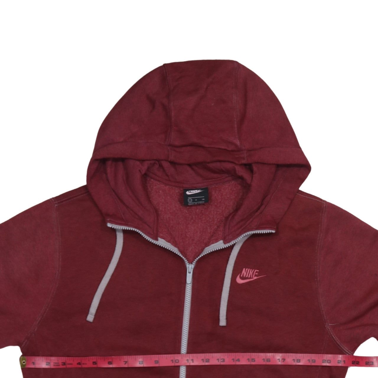 Nike Men's Red Full Zip Hoodie Small Regular Fit