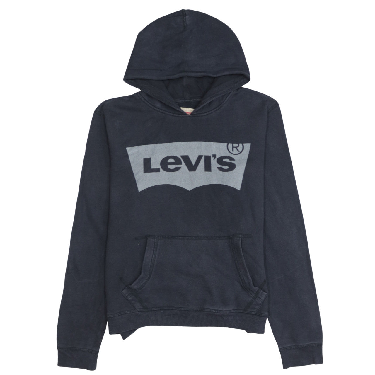 Levi's Boys Navy Blue Pullover Hoodie Age 16 Graphic Logo Cotton
