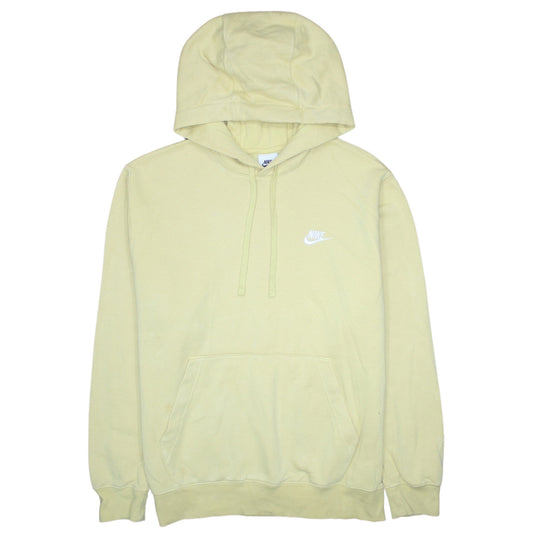 Nike Men's Beige Pullover Hoodie Medium Fleece Regular Fit