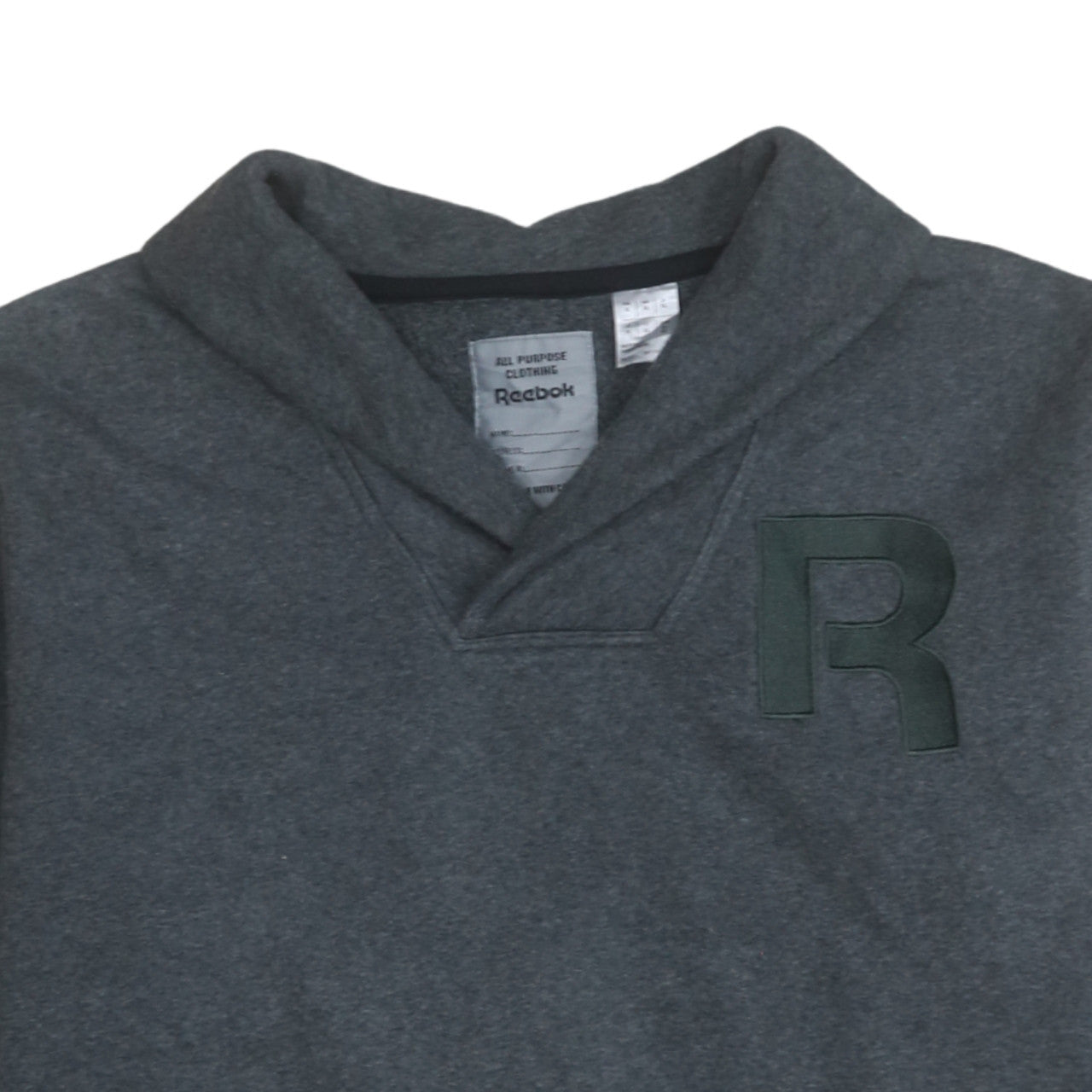 Reebok Mens Grey XL Pullover Sweatshirt with Zip Pockets