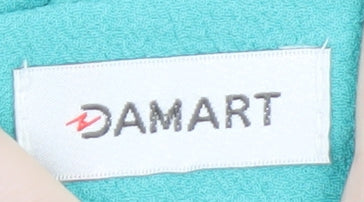 Damart Women's Green Size 14 Lined Open Blazer Jacket