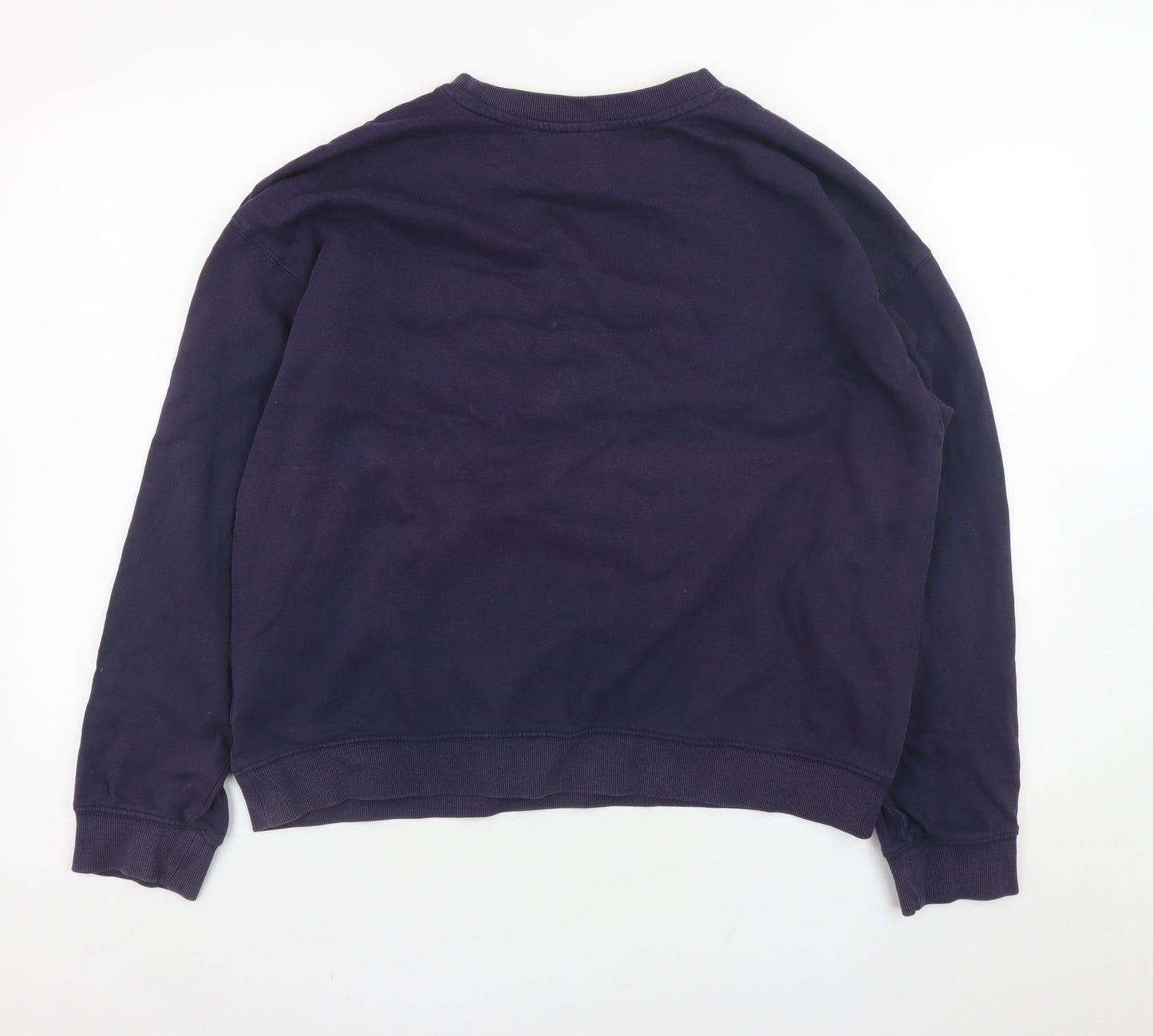 H&M Divided Women's Navy Chamonix Ski Graphic Cotton Sweatshirt M