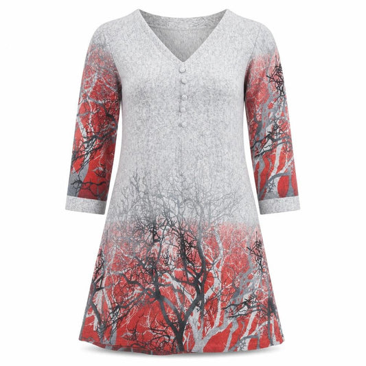 Izabel London Womens Multicoloured Size 12 A-Line V-Neck Jersey Dress