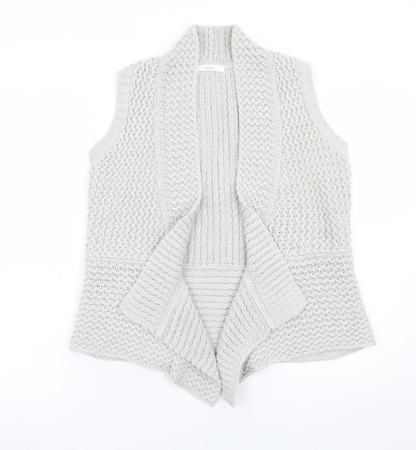Marks and Spencer Women's Grey Sleeveless Knit Vest UK 12
