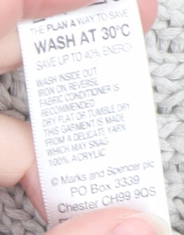 Marks and Spencer Women's Grey Sleeveless Knit Vest UK 12
