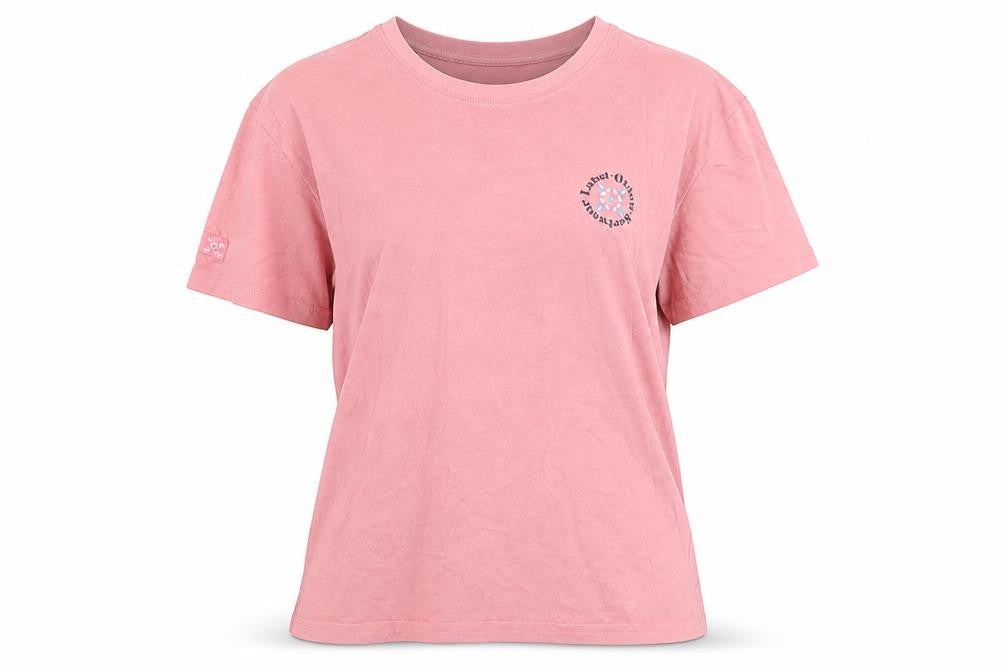 Oxbow Womens Pink Cotton Surfwear Logo T-Shirt M