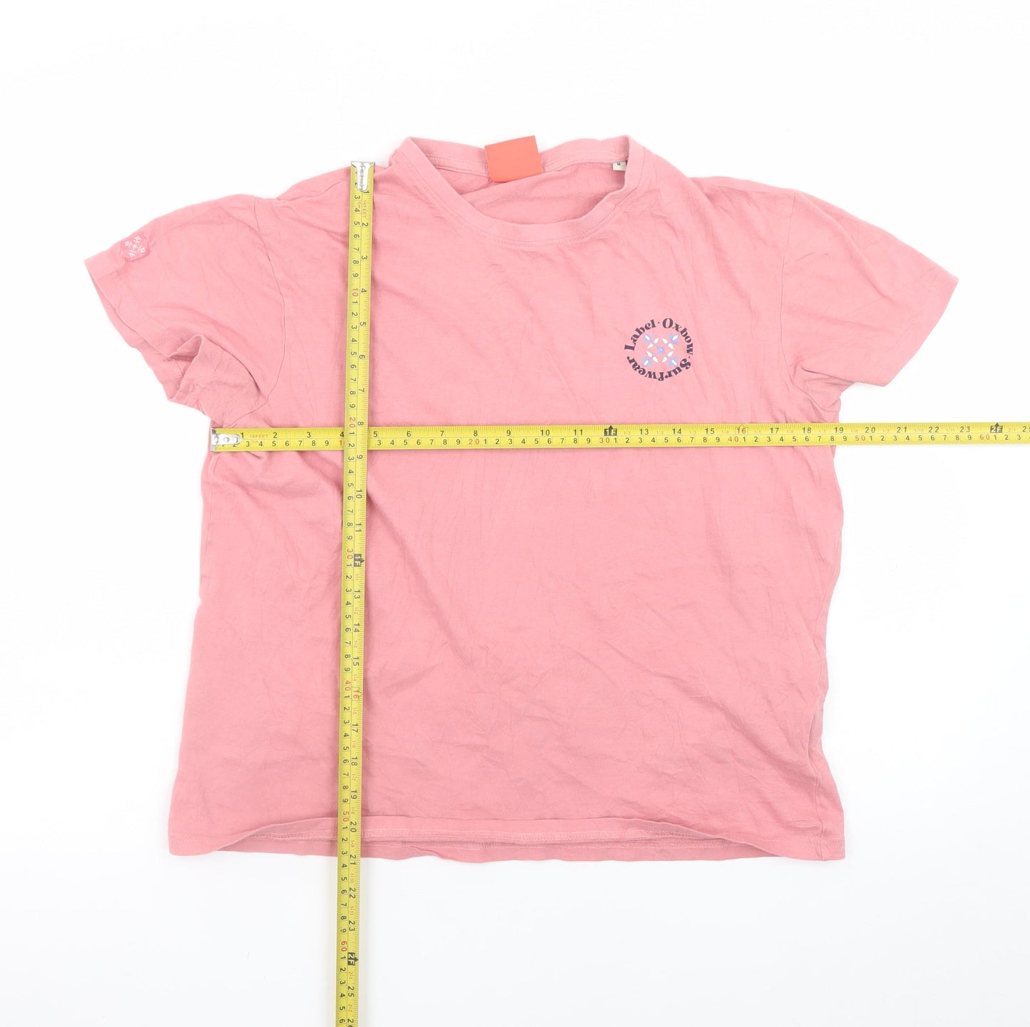 Oxbow Womens Pink Cotton Surfwear Logo T-Shirt M