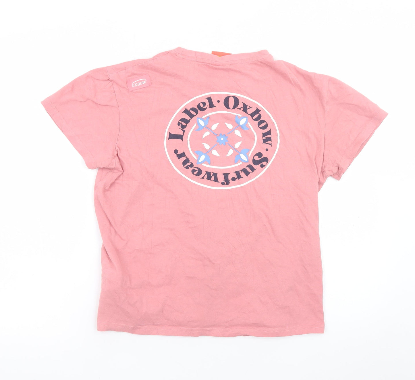 Oxbow Womens Pink Cotton Surfwear Logo T-Shirt M
