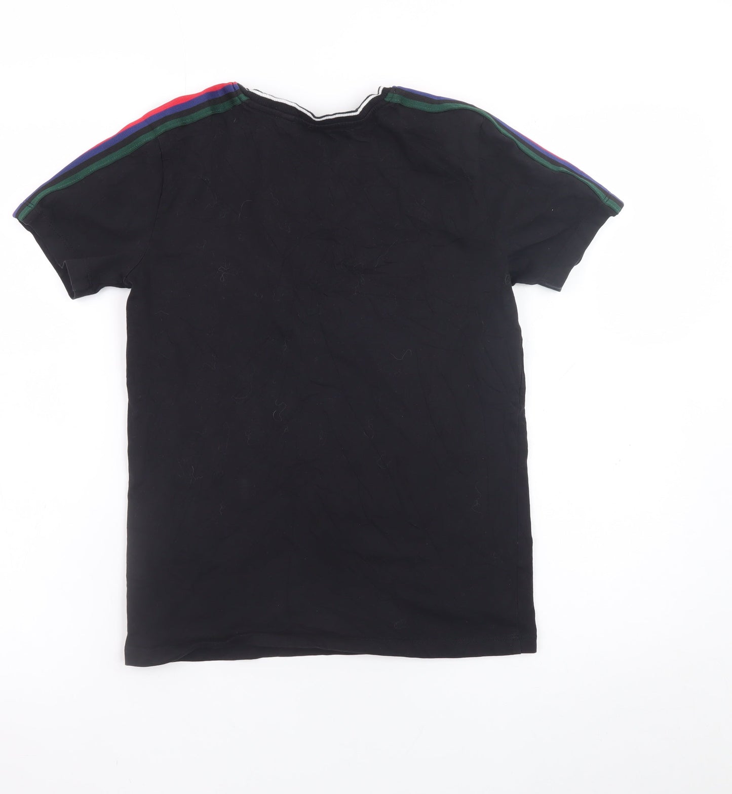 Next Boys Black Short Sleeve Crew Neck Cotton T-Shirt 11 Years