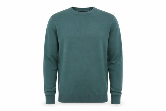 Cotton Traders Men’s Green Crew Neck Pullover Jumper Size S