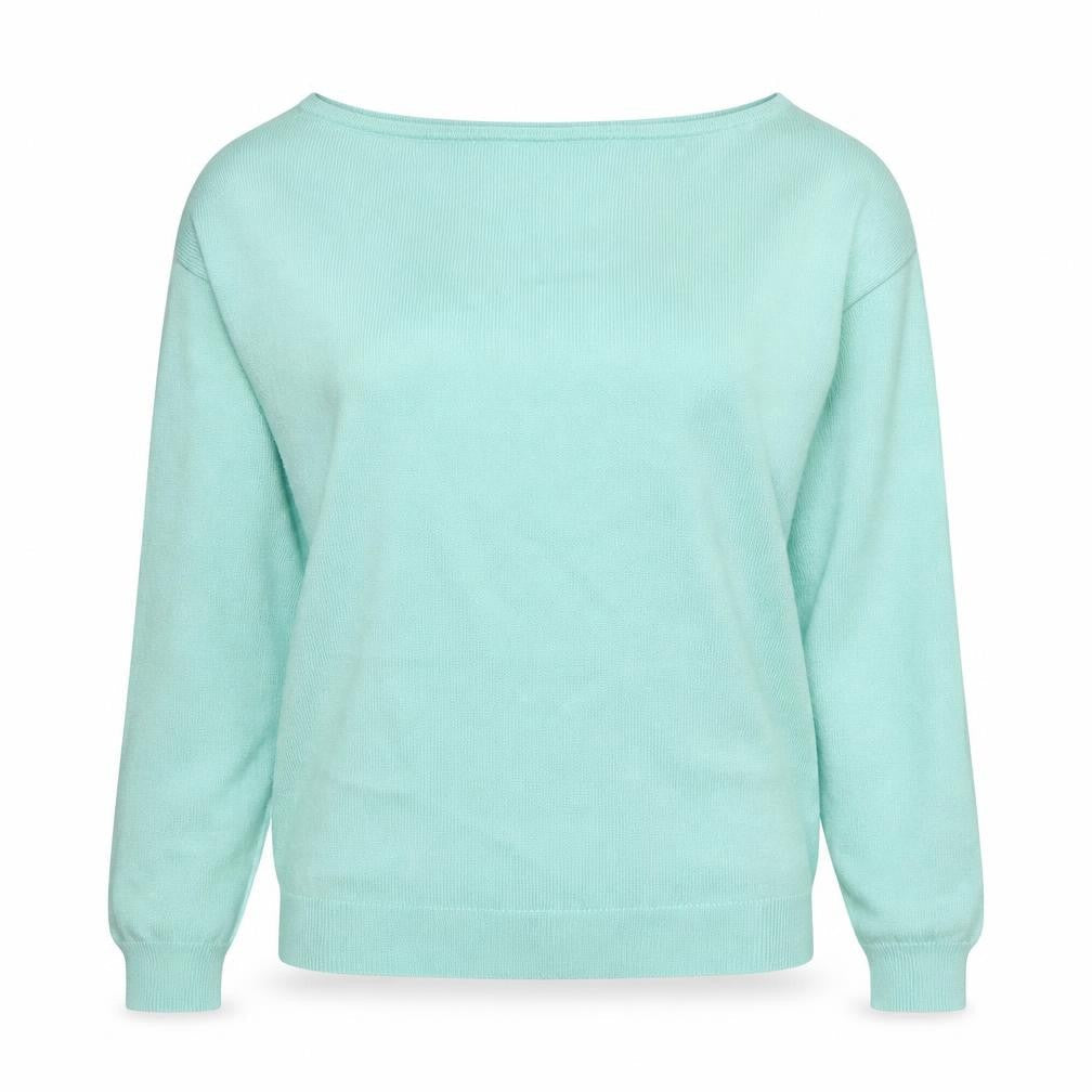 Oliver Bonas Women’s Green Boat Neck Long Sleeve Pullover Jumper Size 6