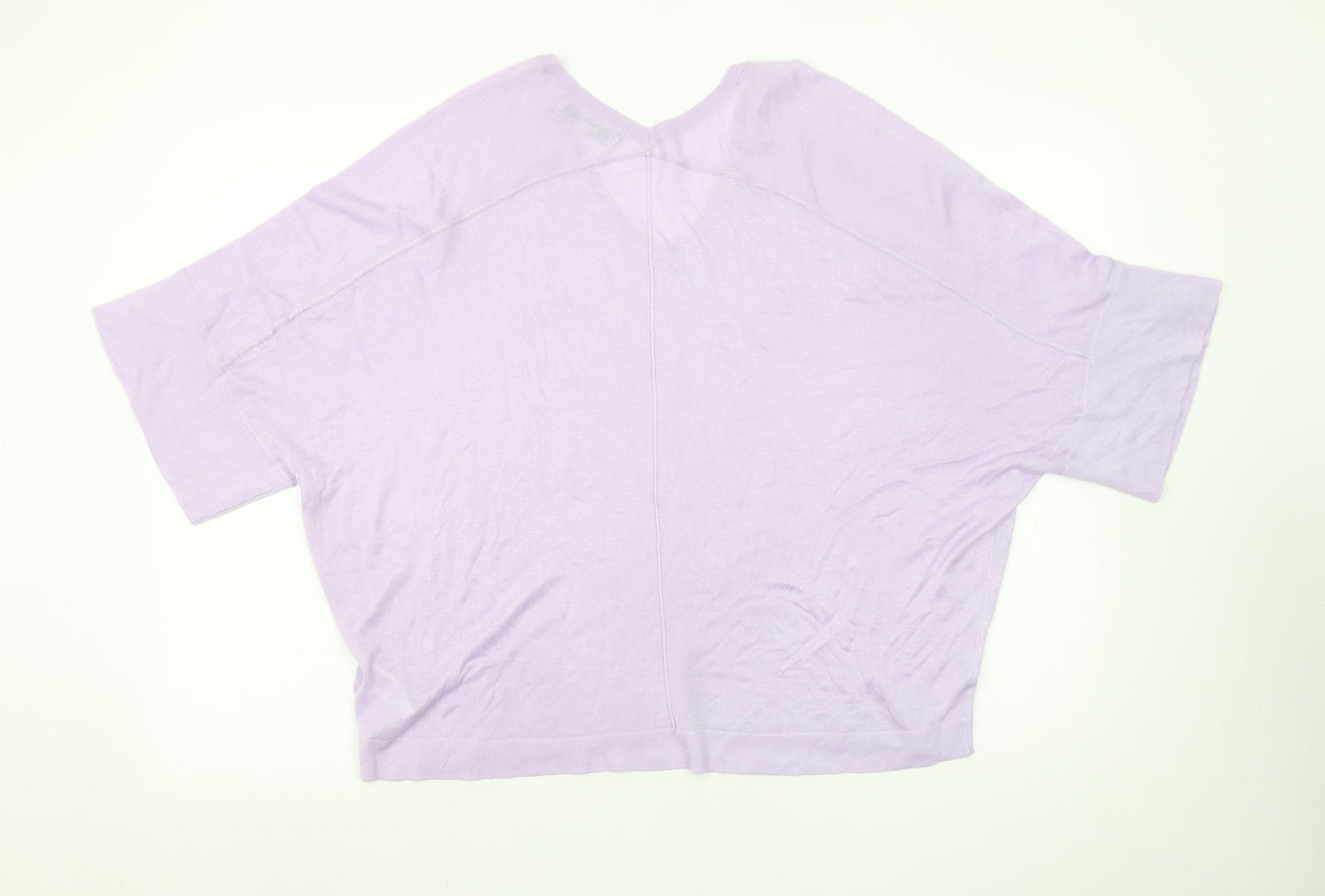Next Women’s Lilac V-Neck Relaxed Fit Jumper Size M