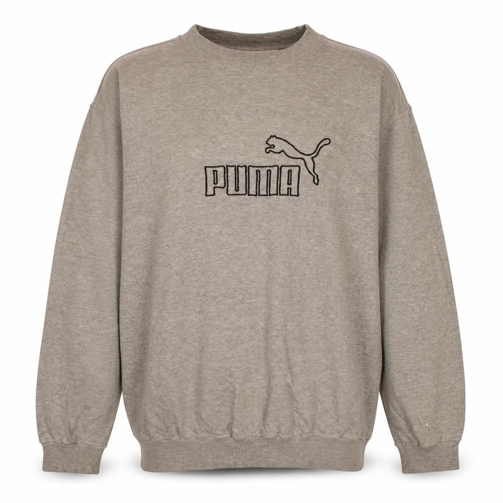 Puma Mens Grey XL Pullover Sweatshirt Crew Neck Sportswear