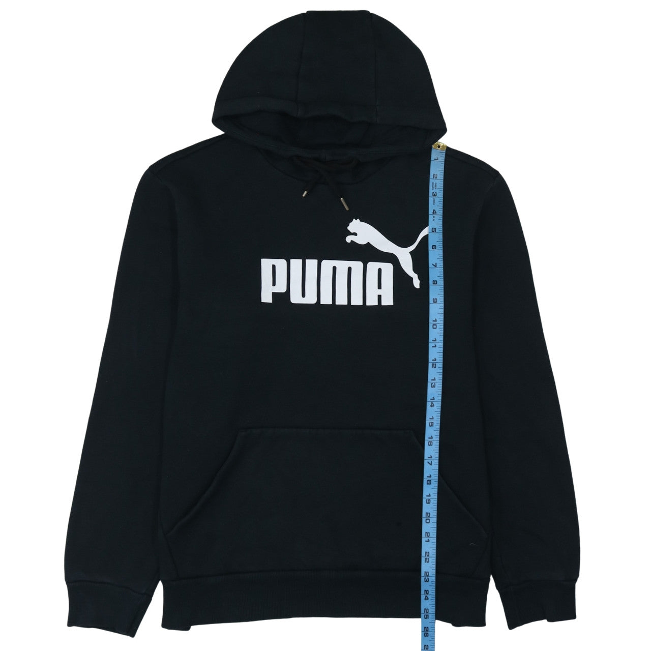 Puma Men's Black Pullover Hoodie L Graphic Sports Fleece