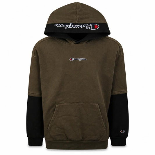 Champion Boys Brown Pullover Hoodie 13-14 Years Logo Hooded Sweatshirt