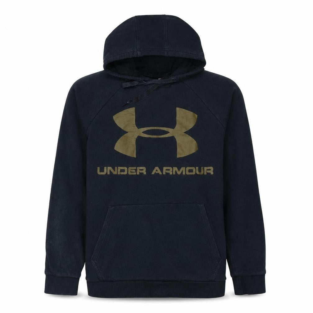 Under Armour Men's Black Pullover Hoodie Medium Sports Fleece