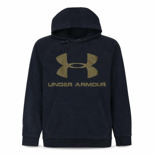 Under Armour Men's Black Pullover Hoodie Medium Sports Fleece