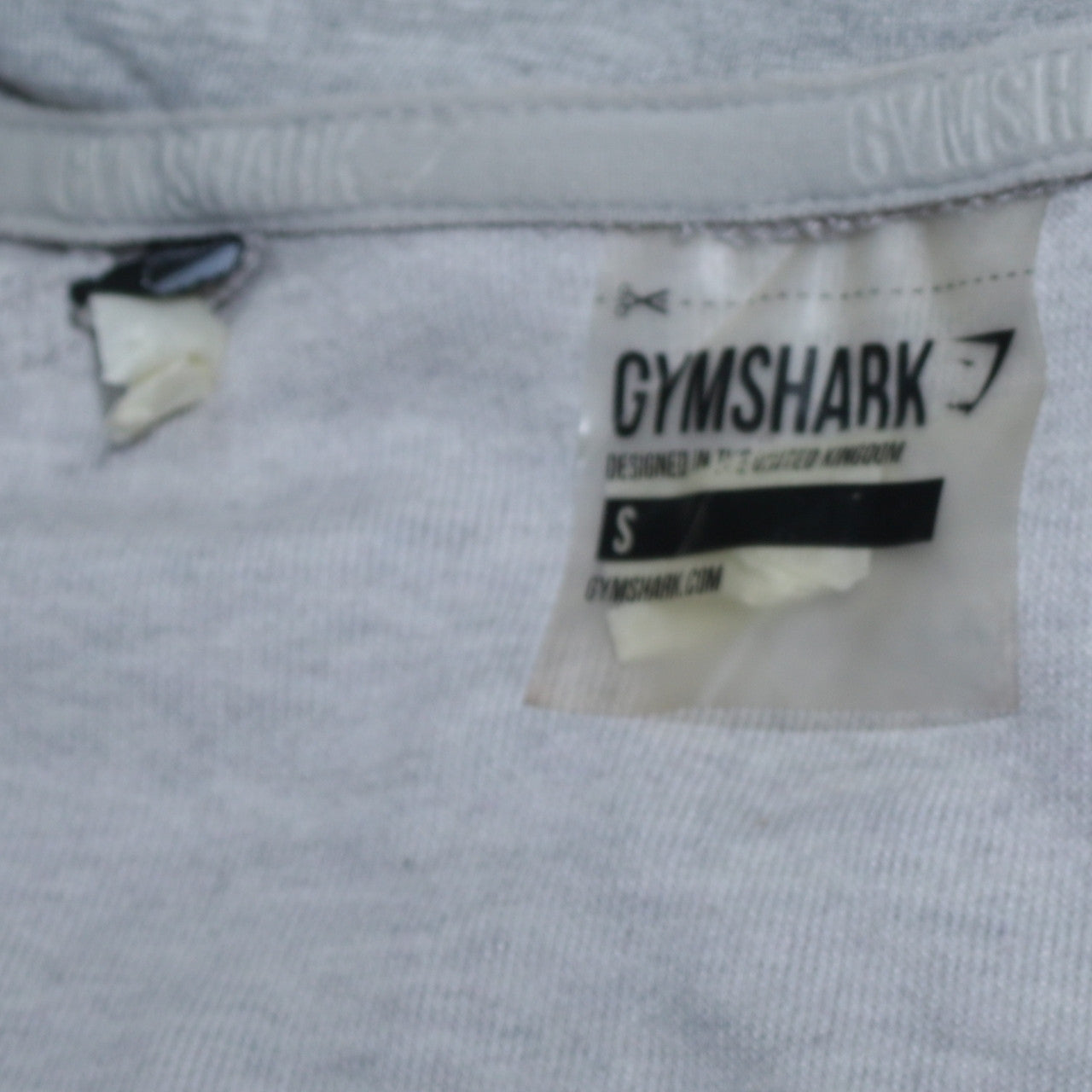 Gymshark Men’s Grey Full Zip Athletic Hoodie Size S