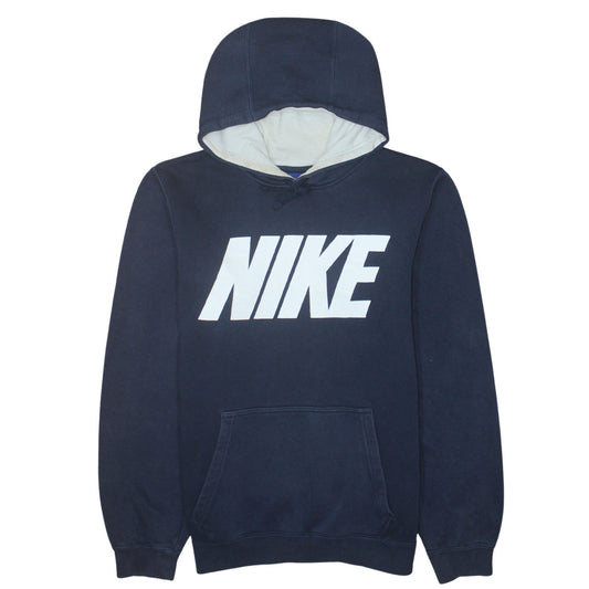 Nike Mens Blue S Pullover Hoodie Fleece Logo Sweatshirt