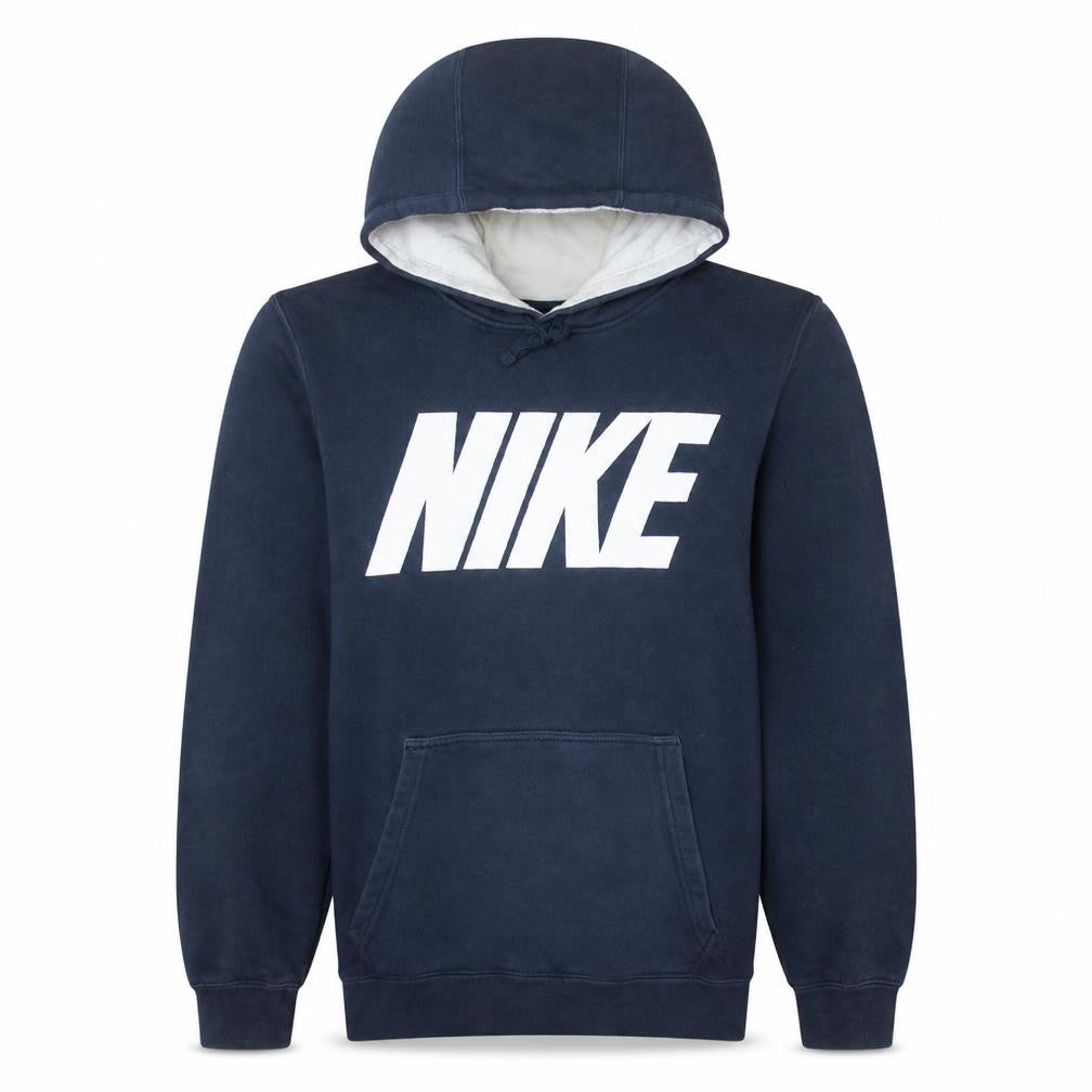 Nike Mens Blue S Pullover Hoodie Fleece Logo Sweatshirt