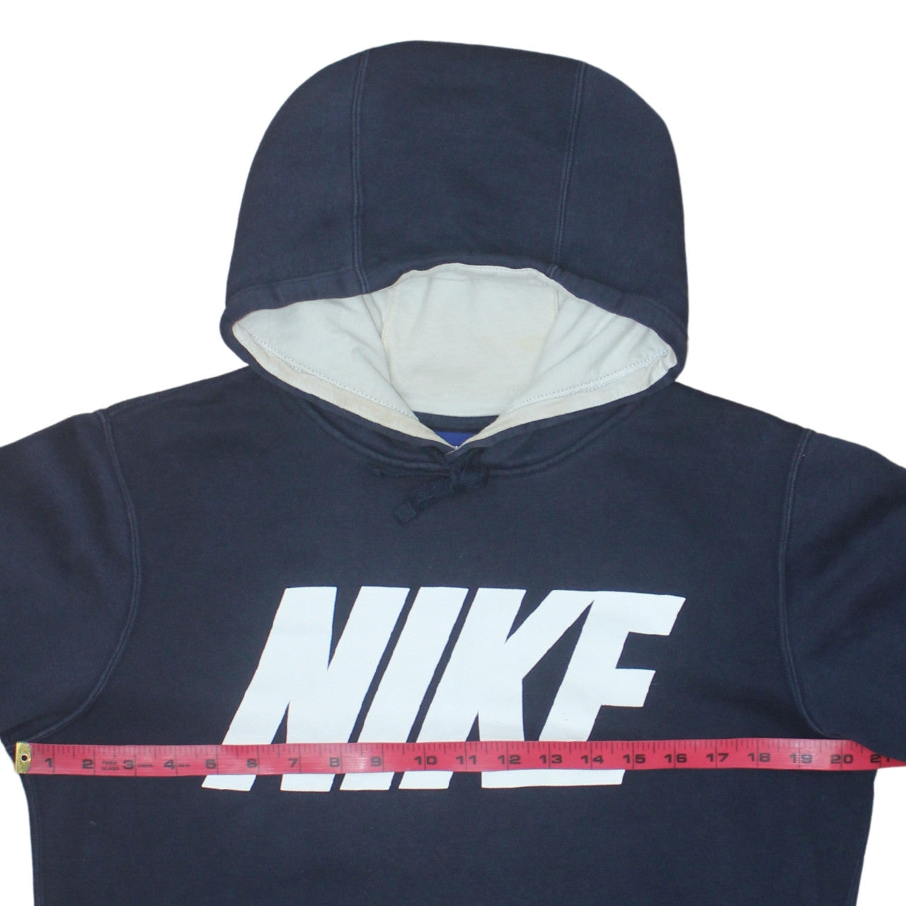 Nike Mens Blue S Pullover Hoodie Fleece Logo Sweatshirt