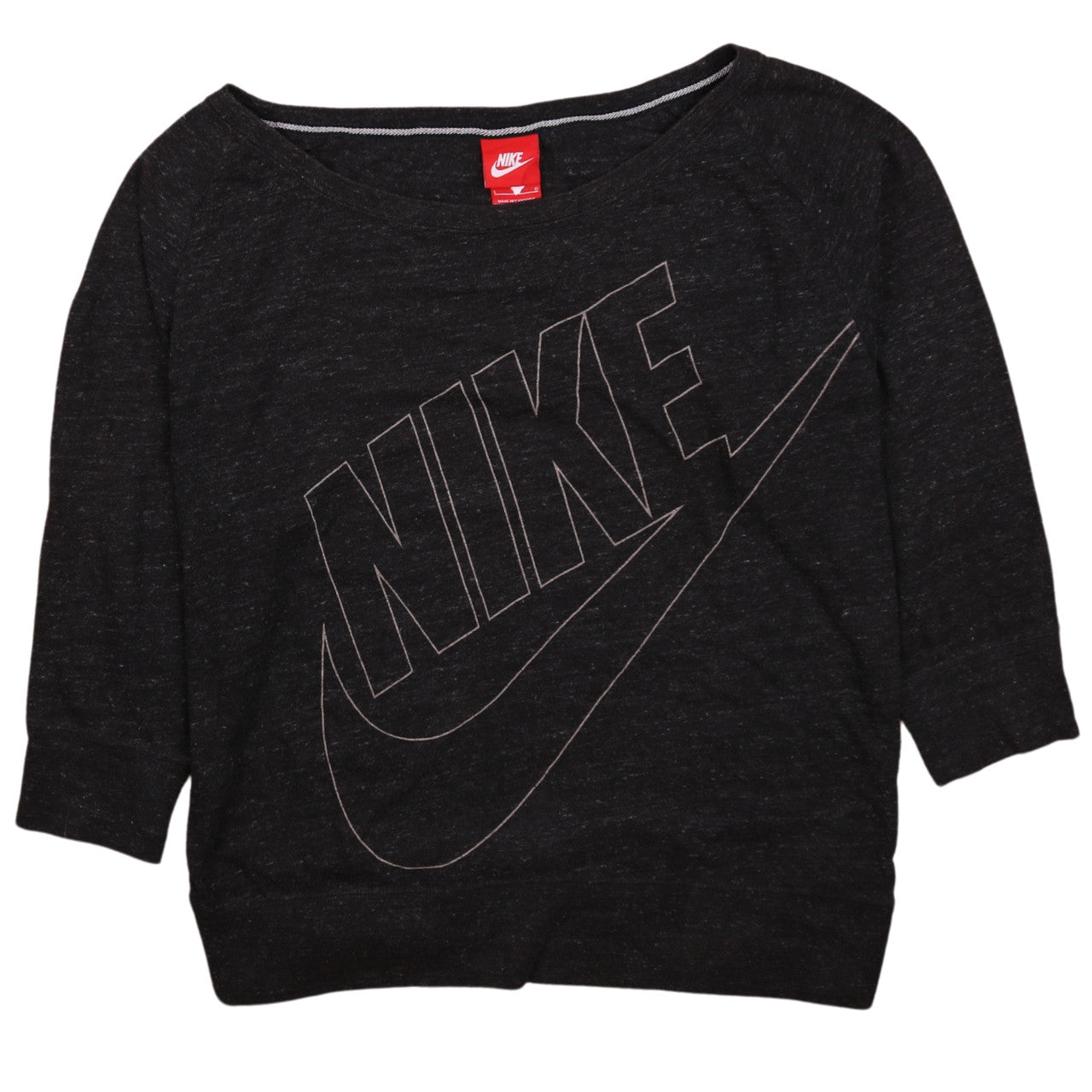 Nike Women's Black Large Pullover Sweatshirt with Logo Print